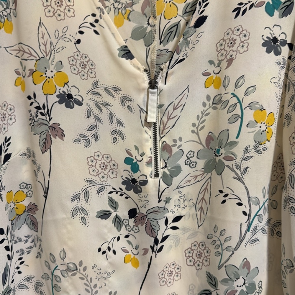 Maurice’s Women’s Floral Blouse Plus Size 1 Lightweight 3/4 Sleeve Spring Summer - Picture 2 of 8